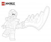 Coloriage nya ninjago epee 